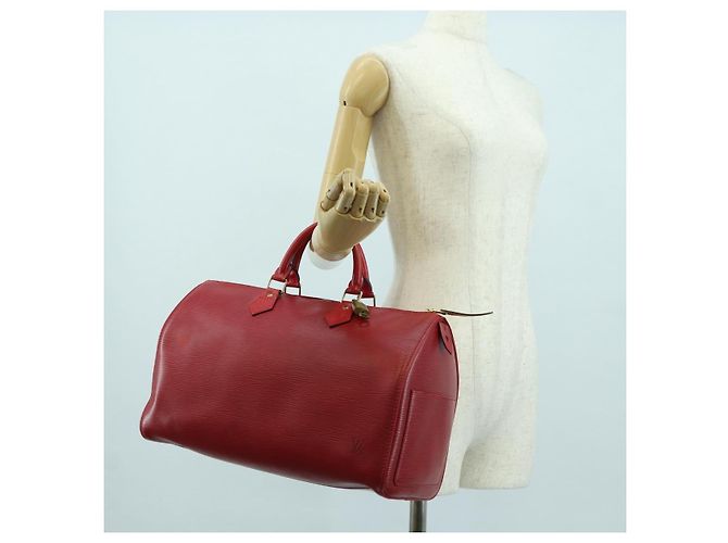 LOUIS VUITTON Epi Speedy 35 Hand Bag Castilian Red M42997 LV - vista 24