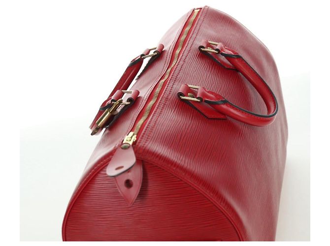 LOUIS VUITTON Epi Speedy 35 Hand Bag Castilian Red M42997 LV - vista 6