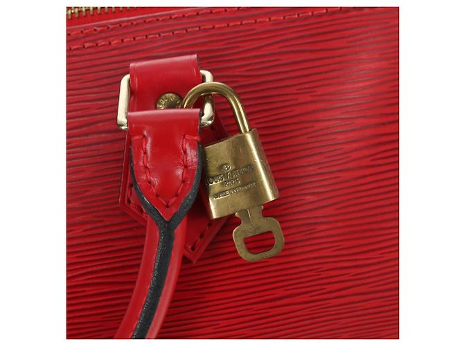 LOUIS VUITTON Epi Speedy 35 Hand Bag Castilian Red M42997 LV - vista 9