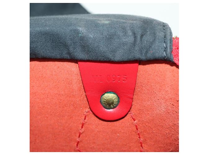 LOUIS VUITTON Epi Speedy 35 Hand Bag Castilian Red M42997 LV - vista 11