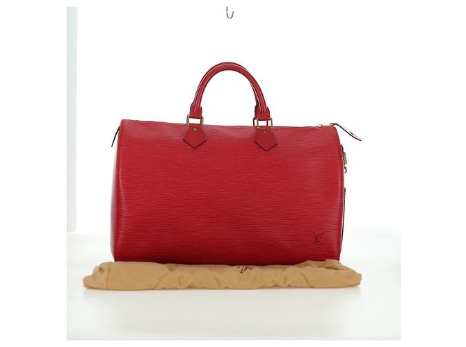 LOUIS VUITTON Epi Speedy 35 Hand Bag Castilian Red M42997 LV - vista 12