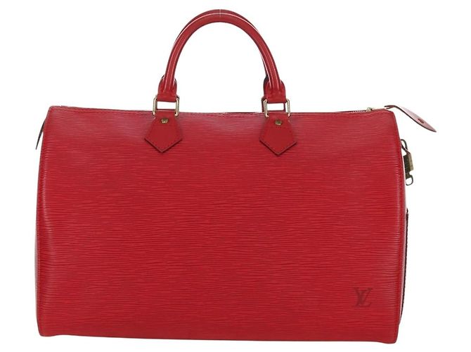 LOUIS VUITTON Epi Speedy 35 Hand Bag Castilian Red M42997 LV - vista 13
