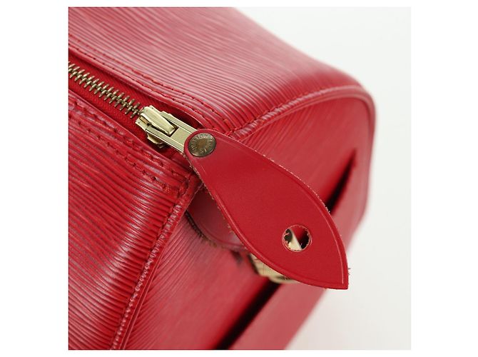 LOUIS VUITTON Epi Speedy 35 Hand Bag Castilian Red M42997 LV - vista 19