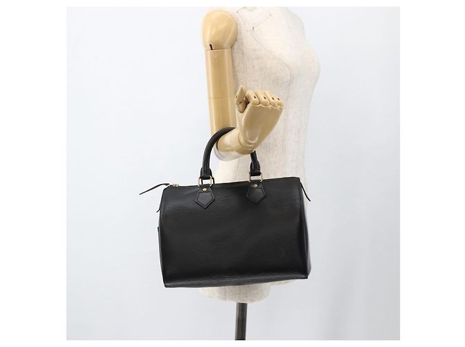 LOUIS VUITTON Epi Speedy 25 Hand Bag Black M43012 LV - vista 20