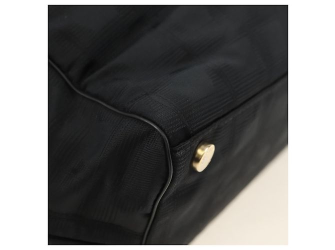 CHANEL New Travel Line Tote Bag Nylon Black Gold CC - vista 15