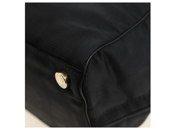 CHANEL New Travel Line Tote Bag Nylon Black Gold CC - vista 16
