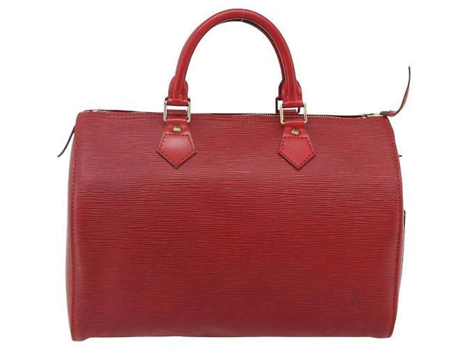 LOUIS VUITTON Epi Speedy 30 Hand Bag Castilian Red M43007 LV - vista 13