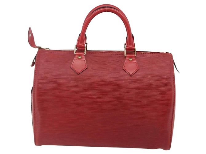 LOUIS VUITTON Epi Speedy 30 Hand Bag Castilian Red M43007 LV - vista 2