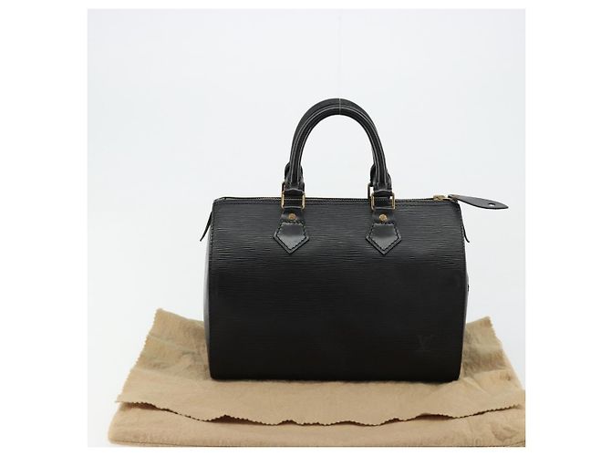 LOUIS VUITTON Epi Speedy 25 Hand Bag Black M59042 LV - vista 12
