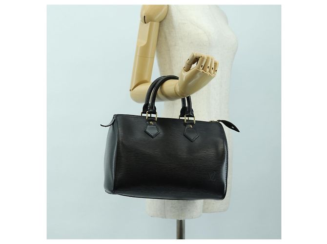 LOUIS VUITTON Epi Speedy 25 Handtasche Schwarz M59042 LV - Ansicht 22