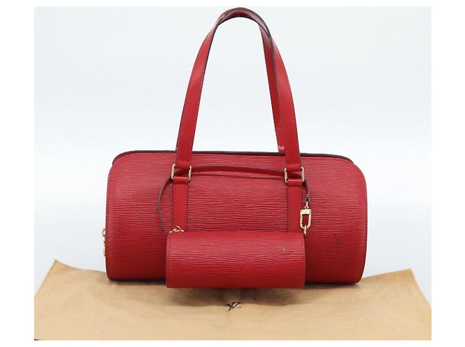 LOUIS VUITTON Epi Soufflot Hand Bag Red M52227 LV - vista 12