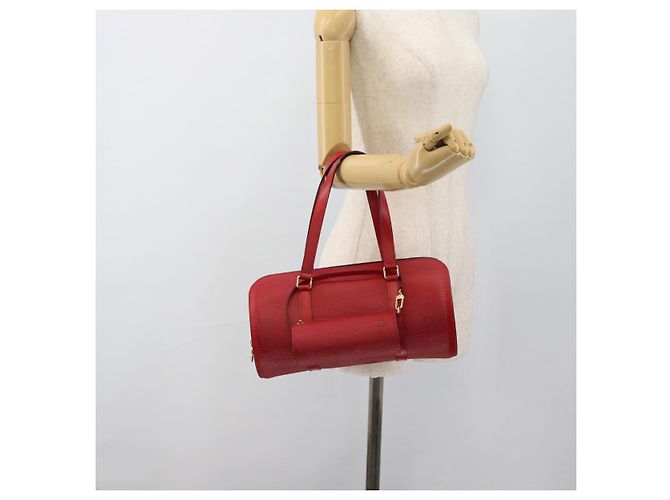 LOUIS VUITTON Epi Soufflot Hand Bag Red M52227 LV - vista 26