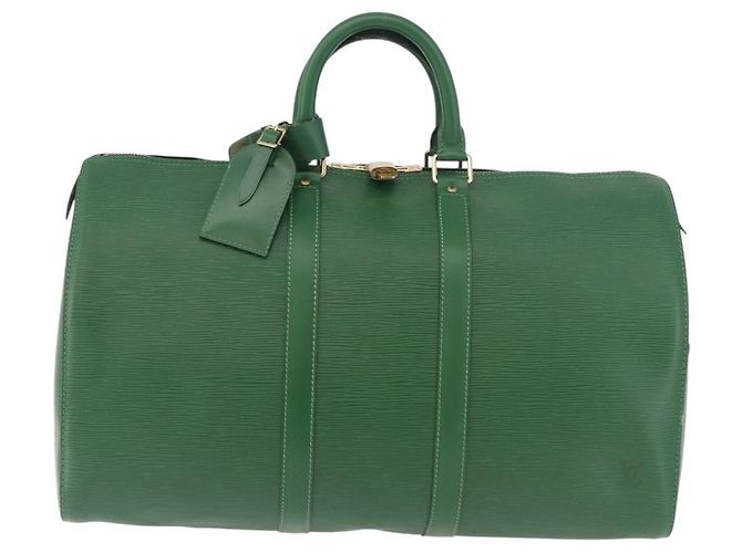 LOUIS VUITTON Epi Keepall 45 Boston Bag Green M42974 LV - vista 13