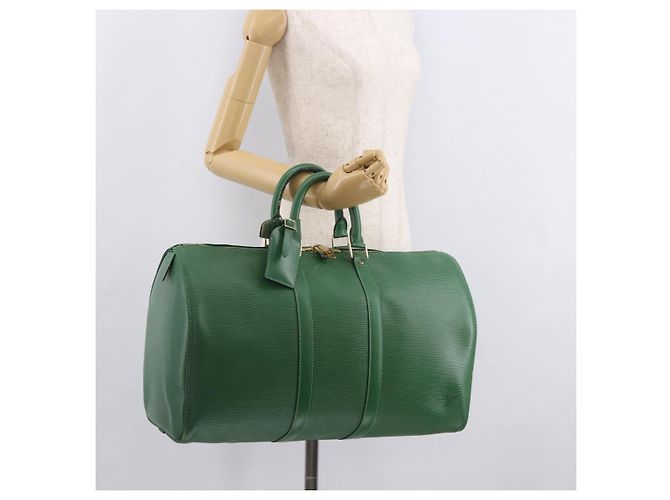 LOUIS VUITTON Epi Keepall 45 Boston Bag Green M42974 LV - vista 22