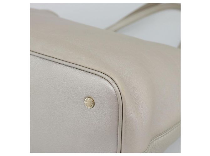 Bulgari BVLGARI Tote Bag Leder Grau Gold - Ansicht 15