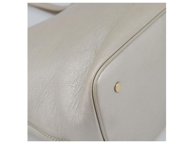 Bulgari BVLGARI Tote Bag Leder Grau Gold - Ansicht 16