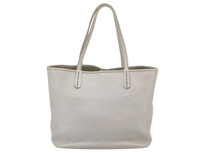 Bulgari BVLGARI Tote Bag Leder Grau Gold - Ansicht 2