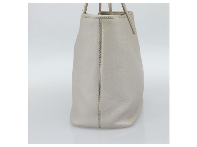 Bulgari BVLGARI Tote Bag Leder Grau Gold - Ansicht 4