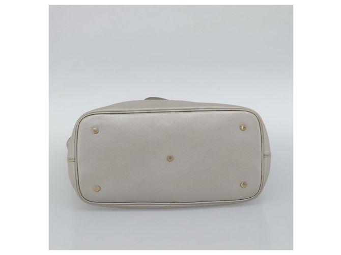 Bulgari BVLGARI Tote Bag Leder Grau Gold - Ansicht 5