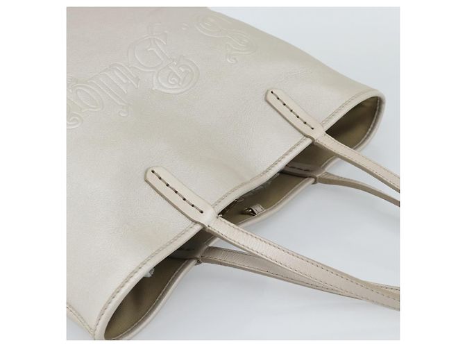 Bulgari BVLGARI Tote Bag Leder Grau Gold - Ansicht 6