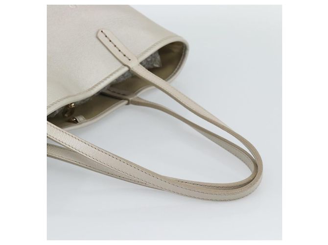 Bulgari BVLGARI Tote Bag Leder Grau Gold - Ansicht 7