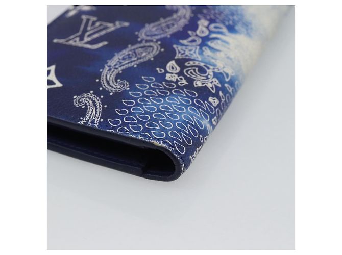 LOUIS VUITTON Monogram Bandana Brazza Portefeuille Navy M81405 - vista 15