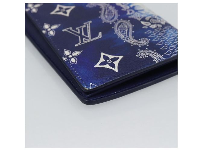 LOUIS VUITTON Monogram Bandana Brazza Portefeuille Navy M81405 - vista 16