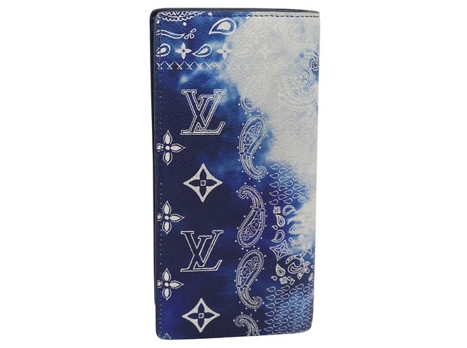 LOUIS VUITTON Monogram Bandana Brazza Portefeuille Navy M81405 - vista 2