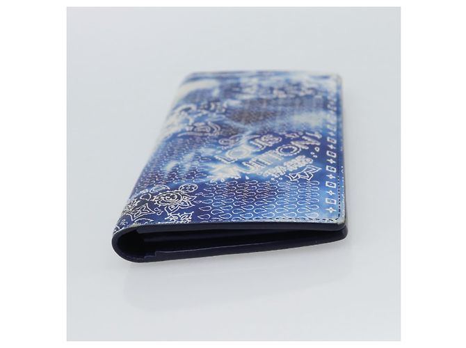 LOUIS VUITTON Monogram Bandana Brazza Portefeuille Navy M81405 - vista 6