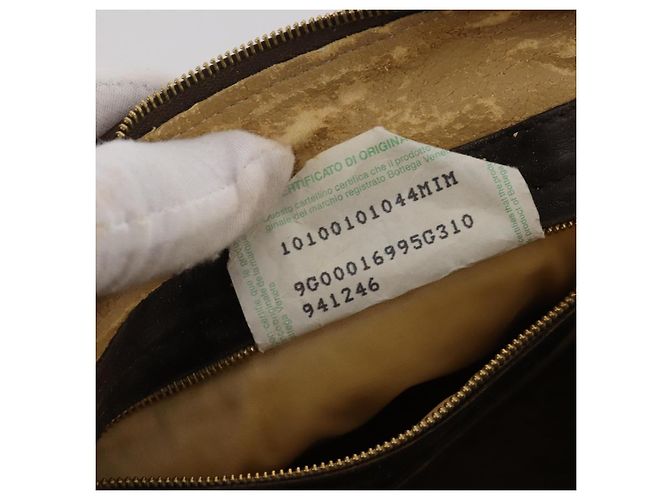 BOTTEGA VENETA INTRECCIATO Shoulder Bag Leather Brown Gold - vista 12