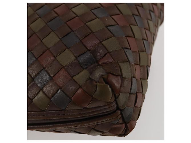 BOTTEGA VENETA INTRECCIATO Shoulder Bag Leather Brown Gold - vista 15
