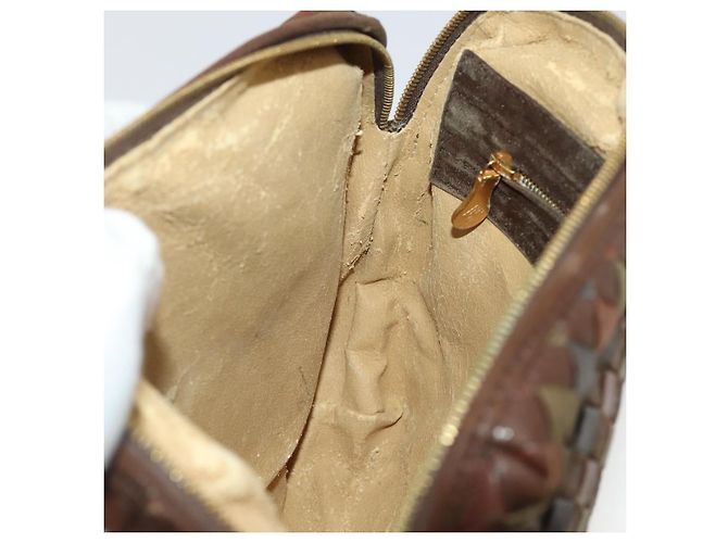 BOTTEGA VENETA INTRECCIATO Shoulder Bag Leather Brown Gold - vista 20