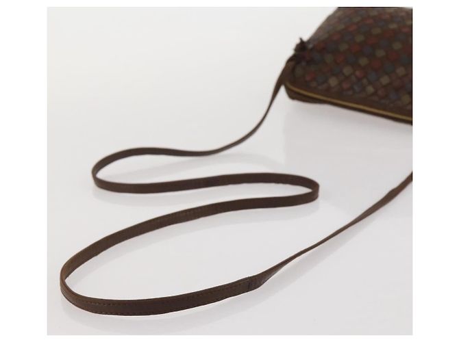 BOTTEGA VENETA INTRECCIATO Shoulder Bag Leather Brown Gold - vista 7