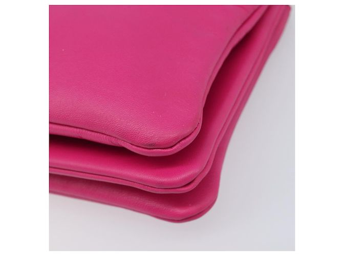 Céline CELINE Trio Shoulder Bag Cuir Rose Ton Or - vue 14