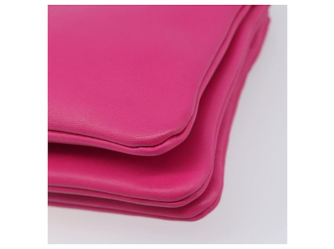 Céline CELINE Trio Shoulder Bag Cuir Rose Ton Or - vue 16