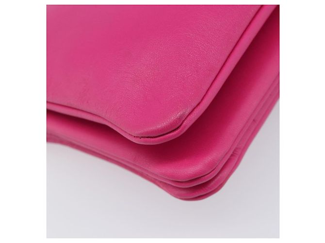 Céline CELINE Trio Shoulder Bag Cuir Rose Ton Or - vue 17