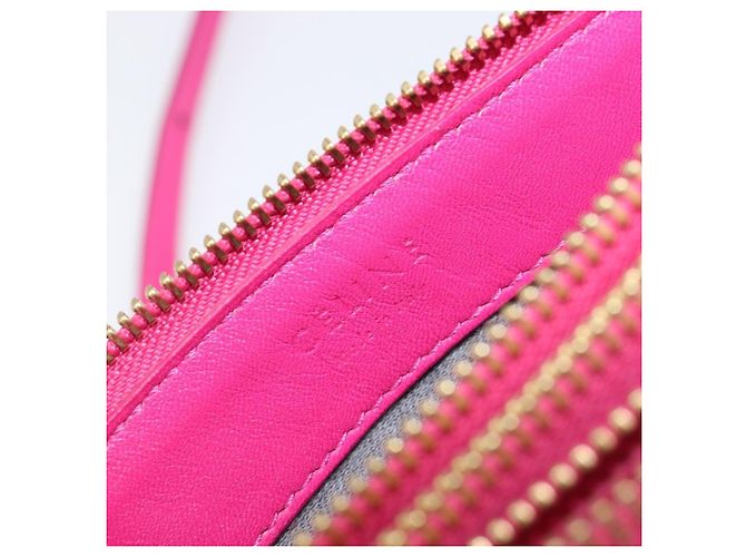 Céline CELINE Trio Shoulder Bag Cuir Rose Ton Or - vue 19