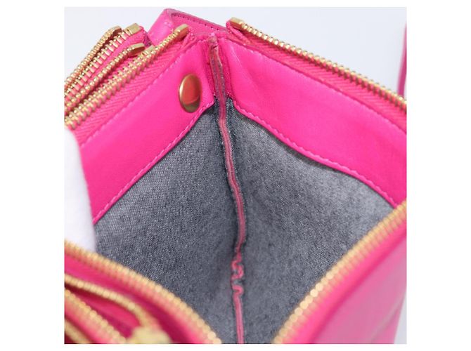 Céline CELINE Trio Shoulder Bag Cuir Rose Ton Or - vue 21