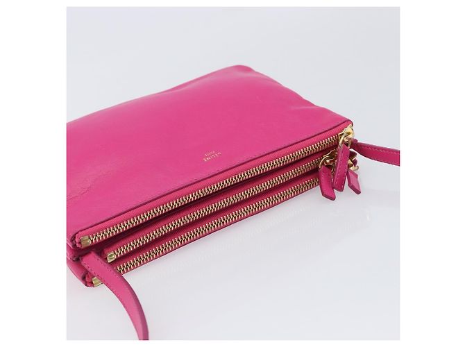 Céline CELINE Trio Shoulder Bag Cuir Rose Ton Or - vue 6