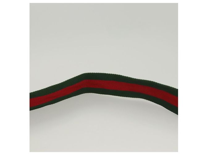 GUCCI GG Canvas Web Sherry Line Shoulder Bag Beige Green Red 189751 - vista 14