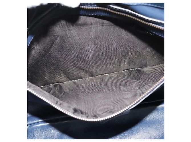GUCCI Shoulder Bag Leather Blue Gold 338985 - vista 11