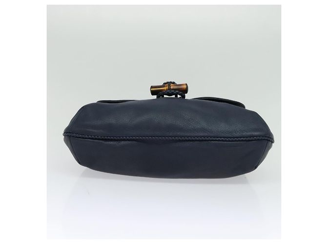 GUCCI Shoulder Bag Leather Blue Gold 338985 - vista 5