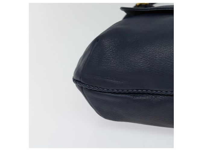 GUCCI Shoulder Bag Leather Blue Gold 338985 - vista 8