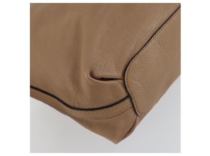 Chloé Chloe Elsie Hand Bag Leather 2way Beige Gold - vista 17