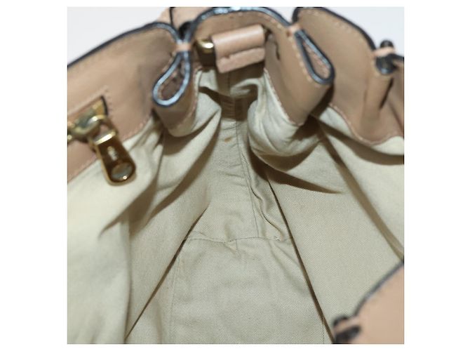Chloé Chloe Elsie Hand Bag Leather 2way Beige Gold - vista 21