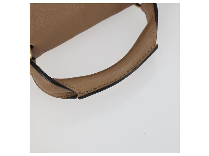 Chloé Chloe Elsie Hand Bag Leather 2way Beige Gold - vista 8