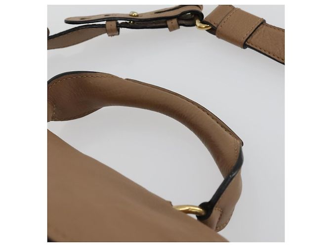 Chloé Chloe Elsie Hand Bag Leather 2way Beige Gold - vista 9