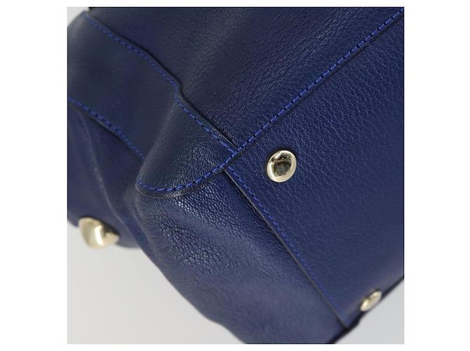 Chloé Bolso Chloe Bridget de piel 2way Navy Gold - vista 15