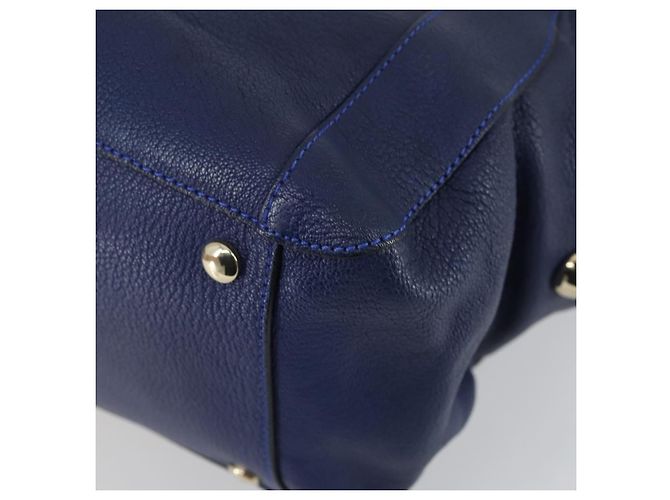 Chloé Bolso Chloe Bridget de piel 2way Navy Gold - vista 16