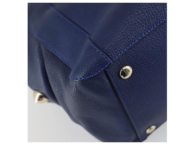 Chloé Bolso Chloe Bridget de piel 2way Navy Gold - vista 17